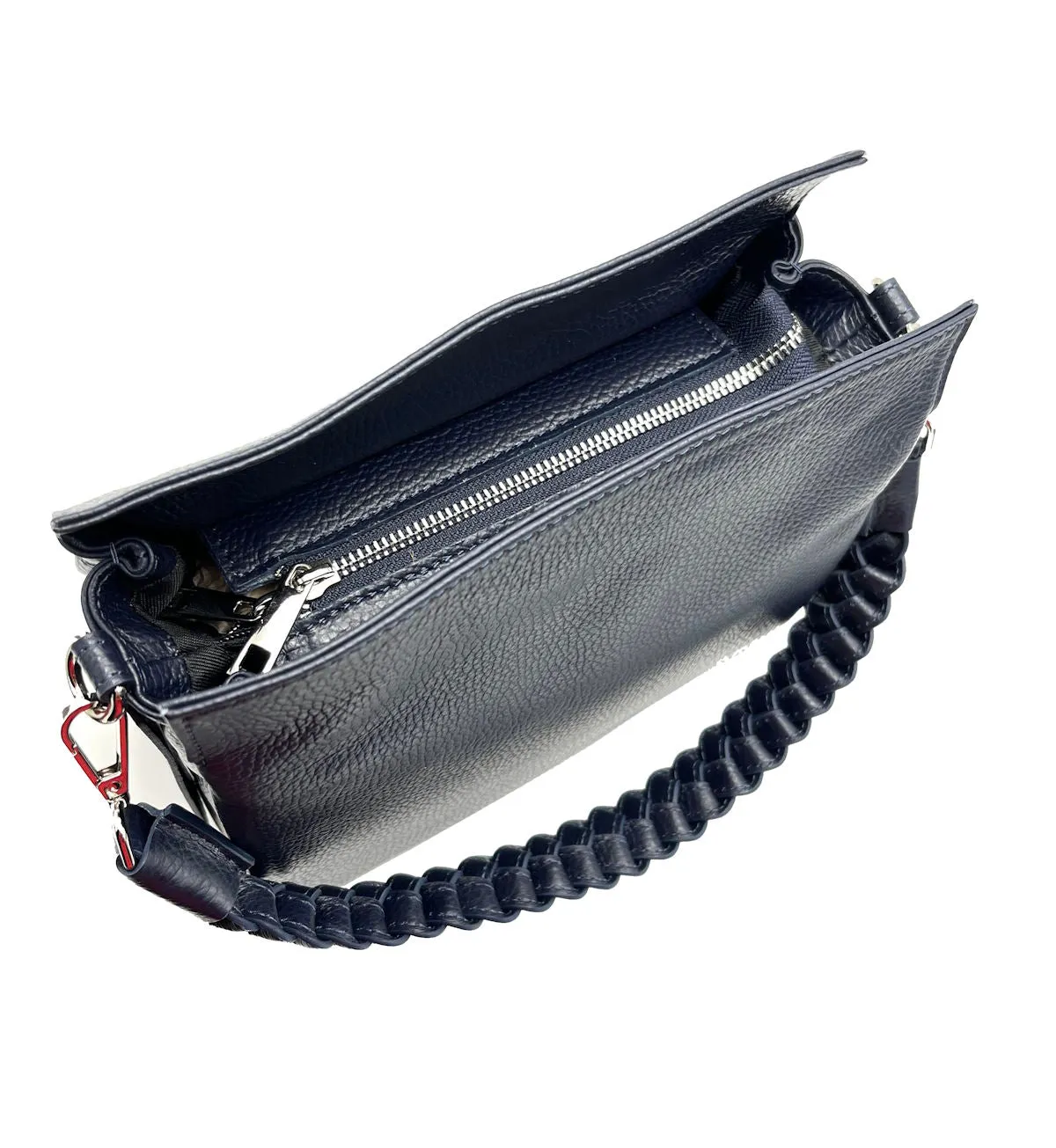 Genuine leather shoulder bag, for women, Made in Italy, art. 112419
