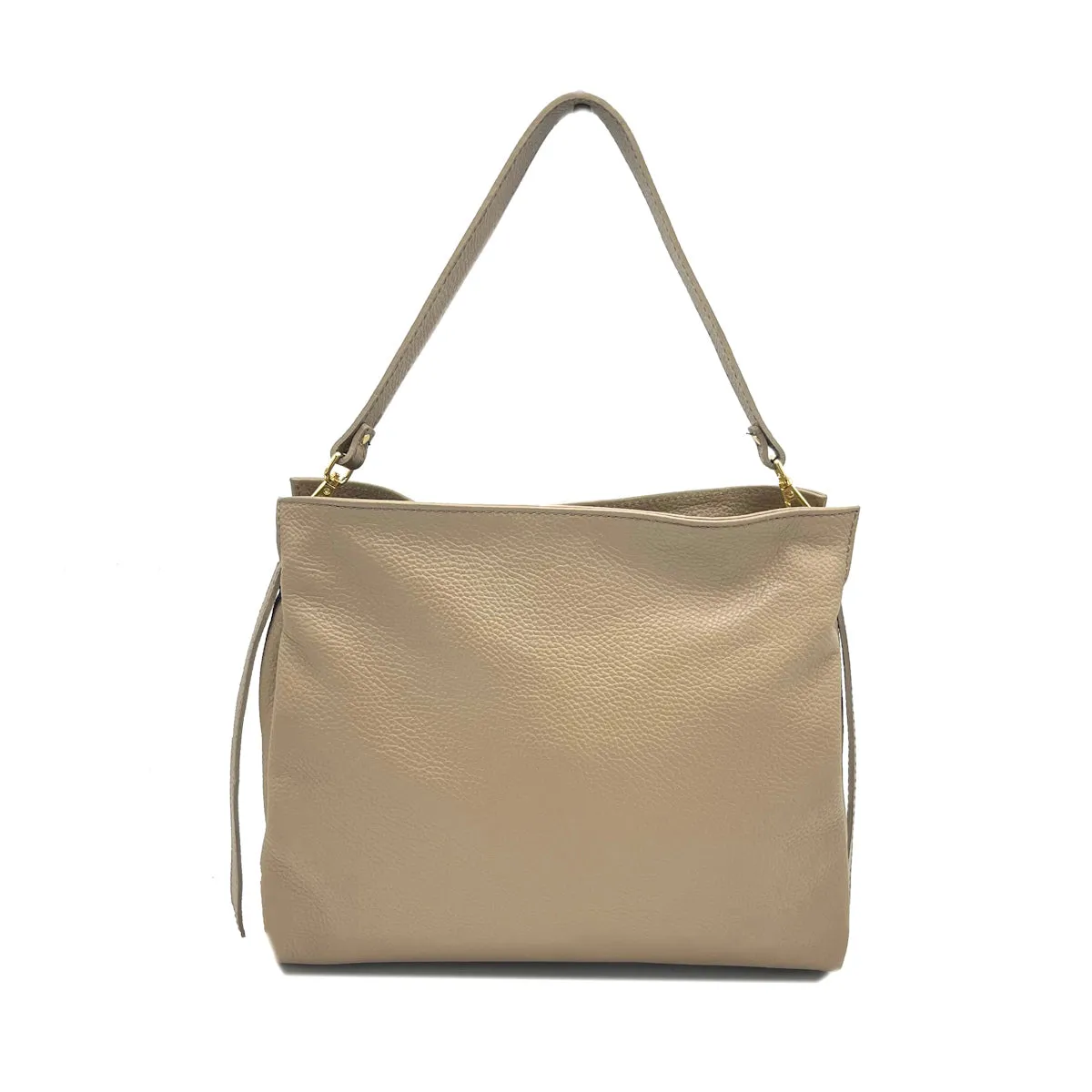Genuine leather shoulder bag, Made in Italy, art. 112487