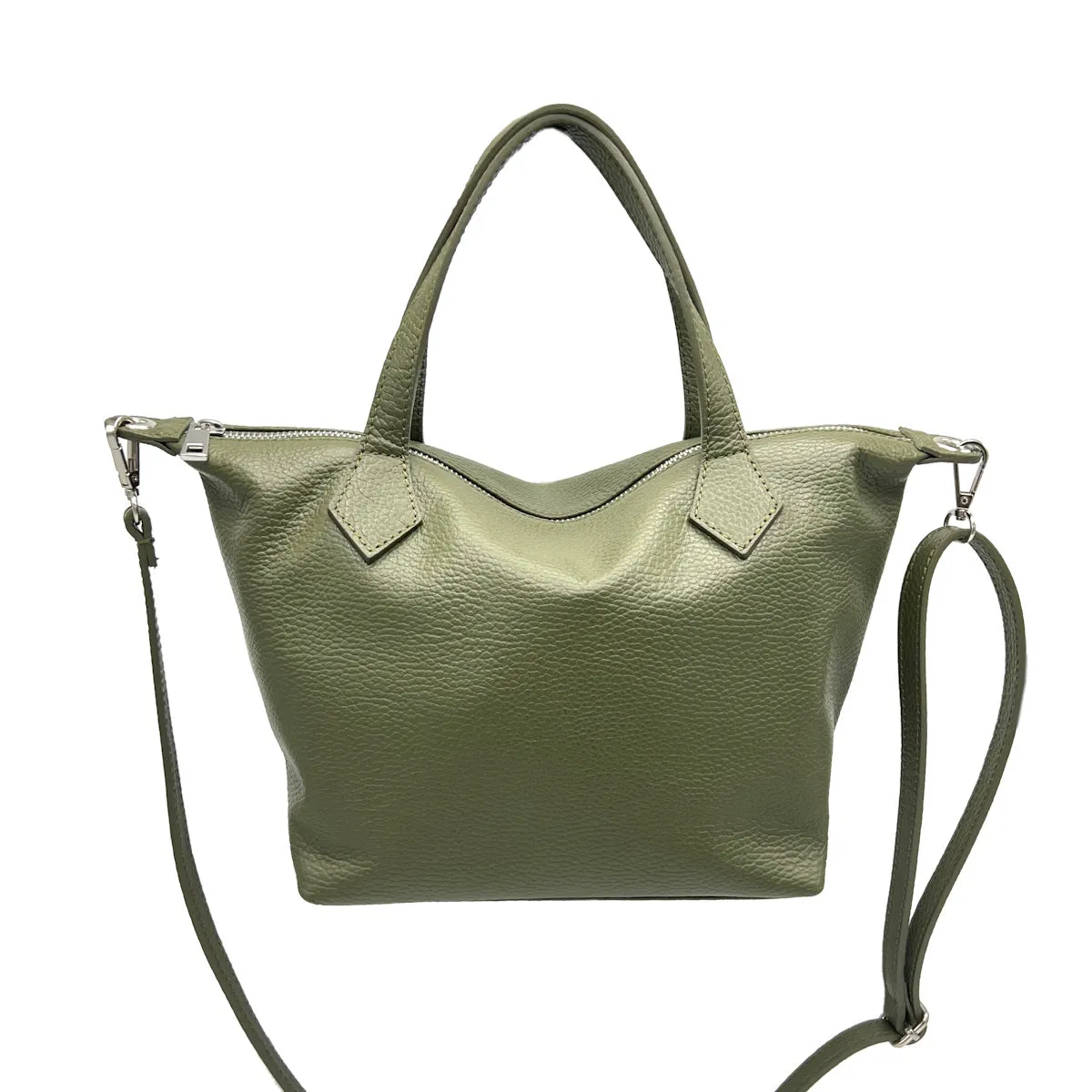Genuine leather shoulder bag, Made in Italy, art. 112536