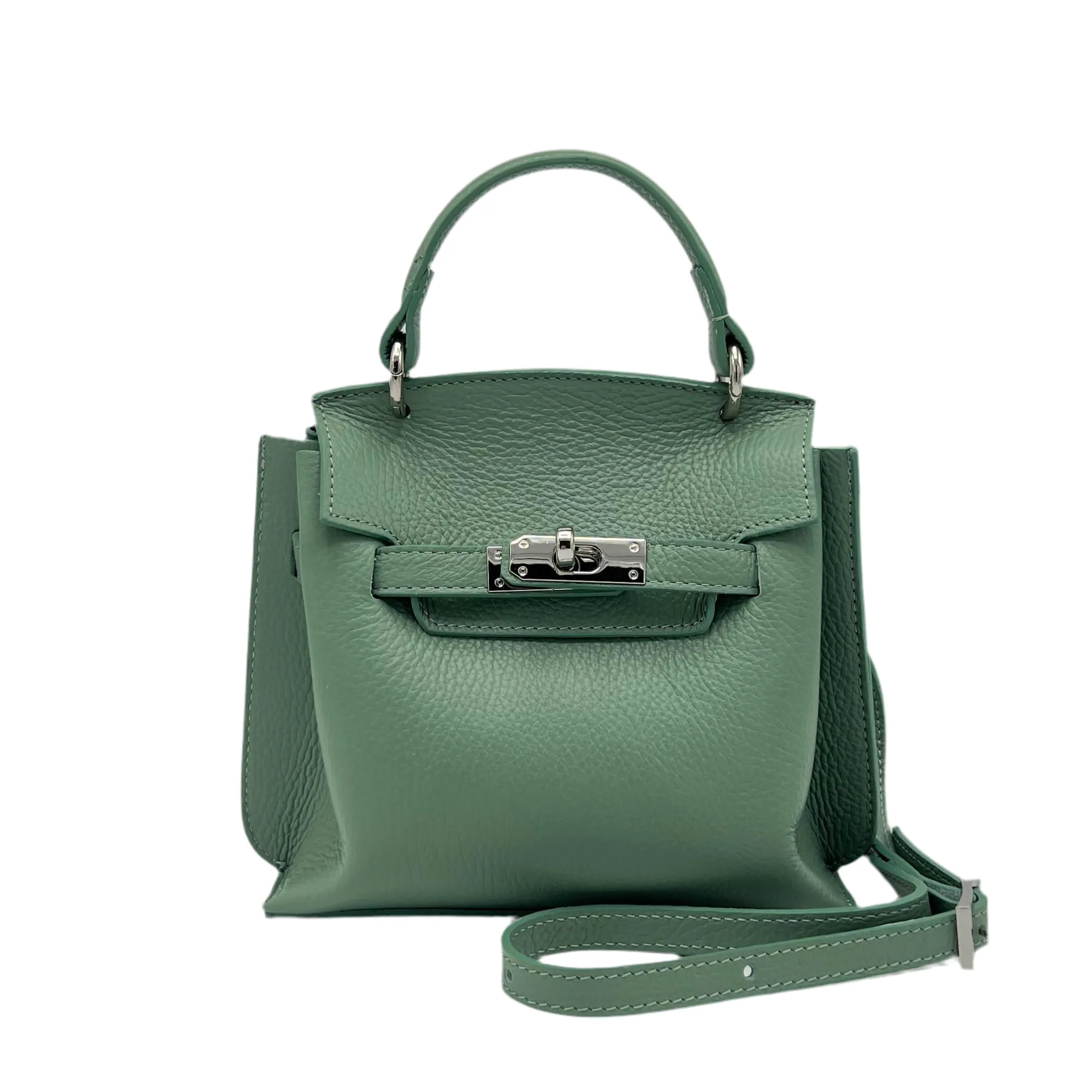Genuine leather shoulder bag, Made in Italy, art. 112584