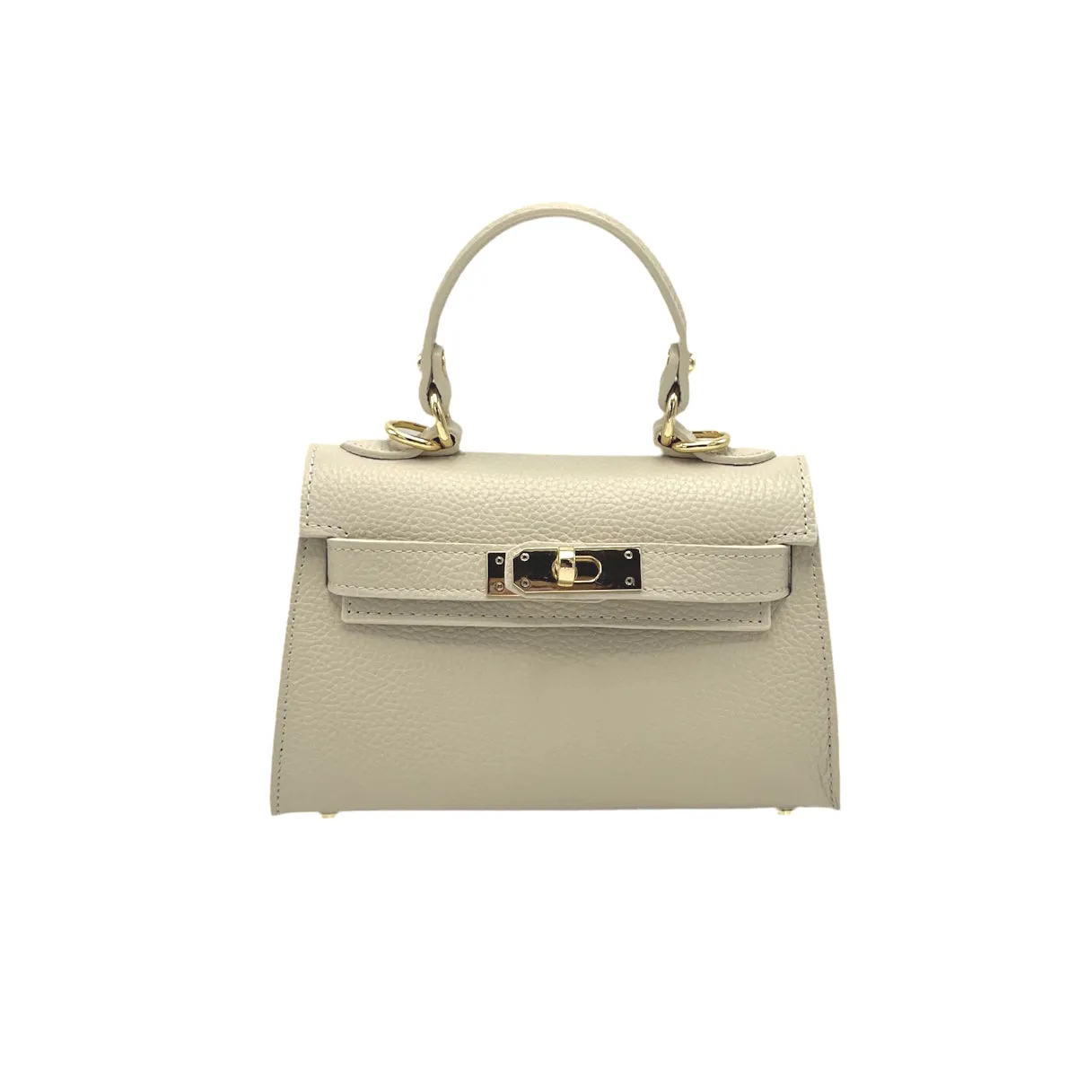 Genuine leather shoulder bag, Made in Italy, art. 112609
