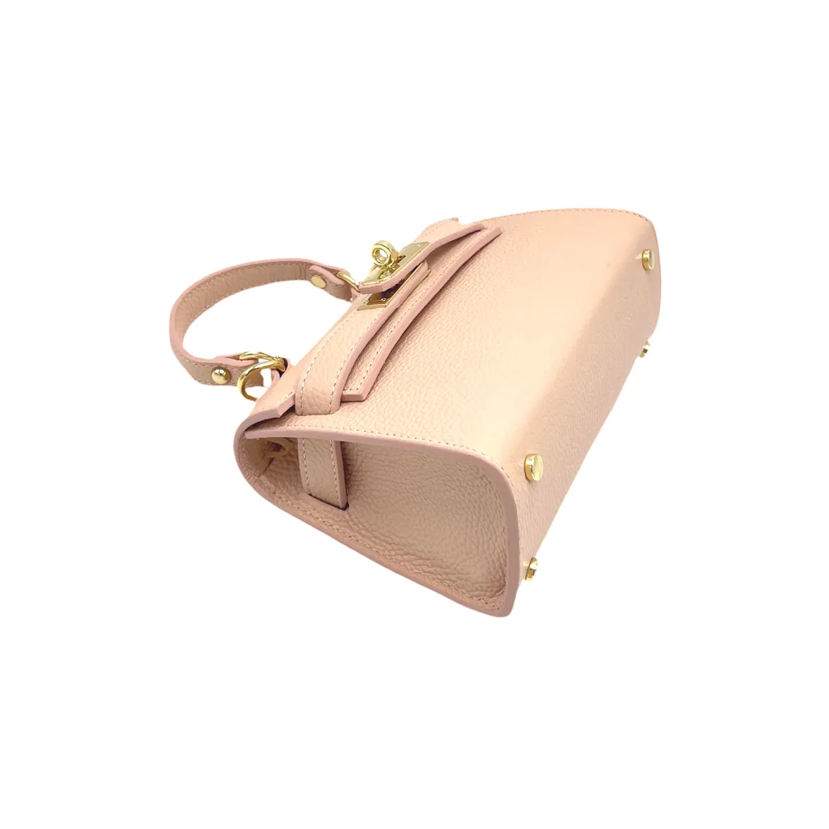 Genuine leather shoulder bag, Made in Italy, art. 112609