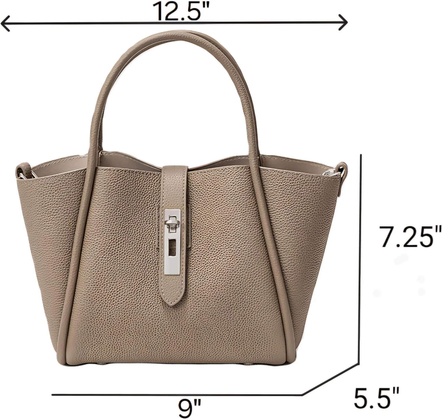 Genuine Leather Shoulder Bags Fashion Top-Handle Satchel Tote Handbags Crossbody Purse for Ladies