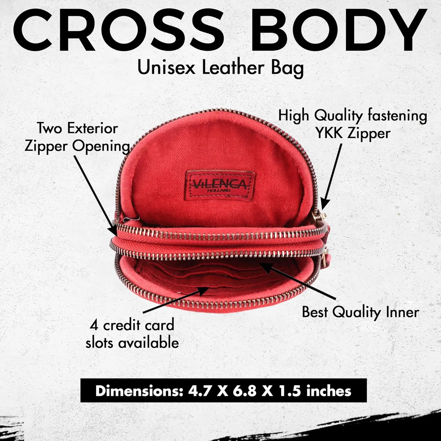 Genuine Leather Small Leather Crossbody Bags For Women Cell Phone Purse With Adjustable & Detachable Strap