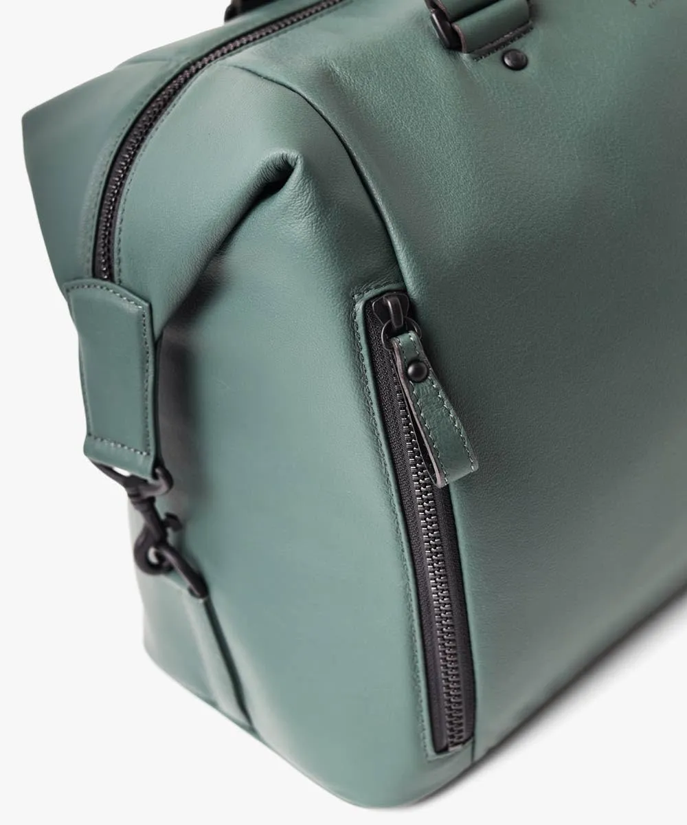 Genuine Leather Traveling Bag Locus, Made In Japan, No.672301