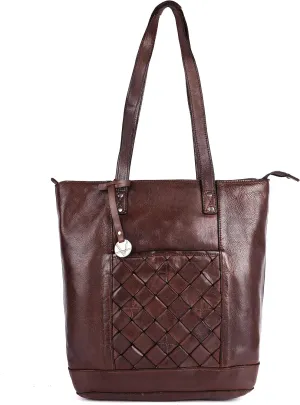Genuine Leather Women's Tote Handbags, Satchel Purse Ladies Shoulder Bags with Top Handle