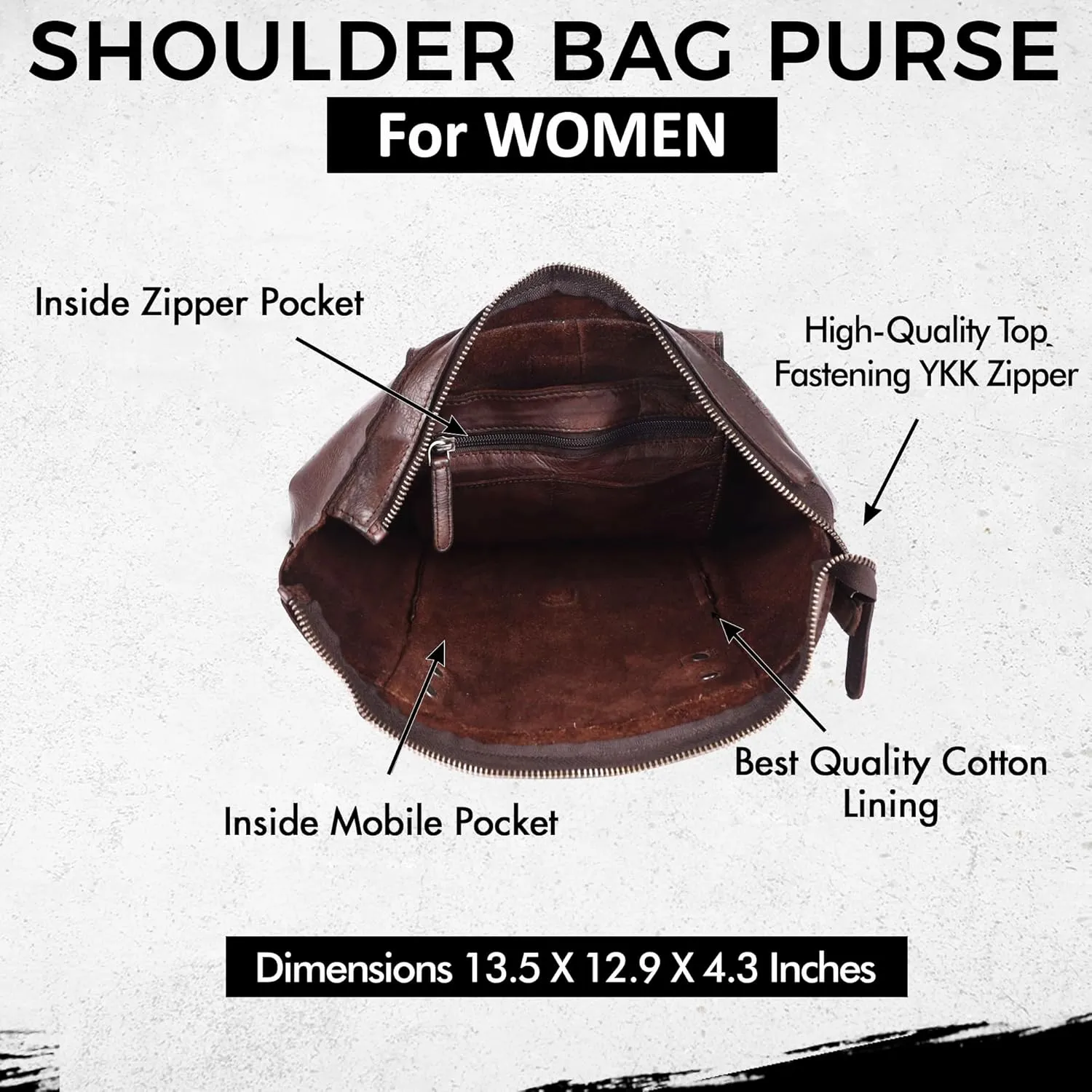 Genuine Leather Women's Tote Handbags, Satchel Purse Ladies Shoulder Bags with Top Handle