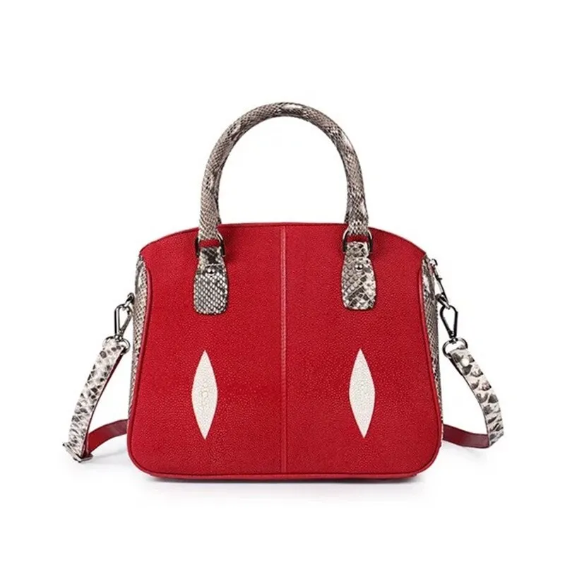 GENUINE PYTHON AND STINGRAY HANDBAG "FUEL"