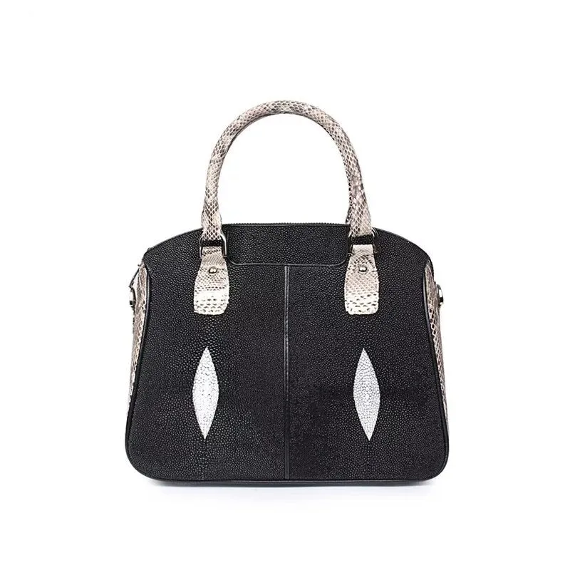 GENUINE PYTHON AND STINGRAY HANDBAG "FUEL"