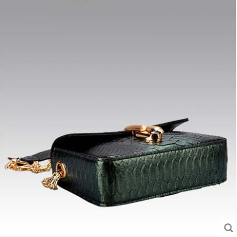 GENUINE PYTHON HANDBAG "NIGHT RUN"