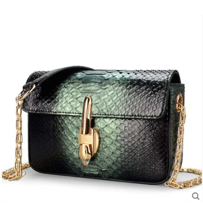 GENUINE PYTHON HANDBAG "NIGHT RUN"
