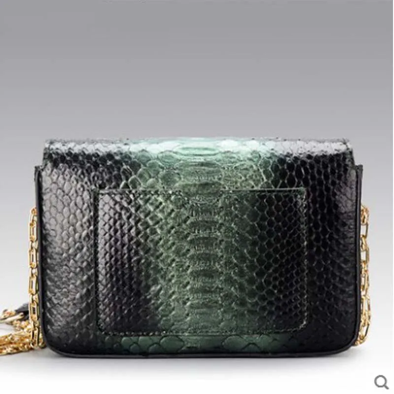 GENUINE PYTHON HANDBAG "NIGHT RUN"