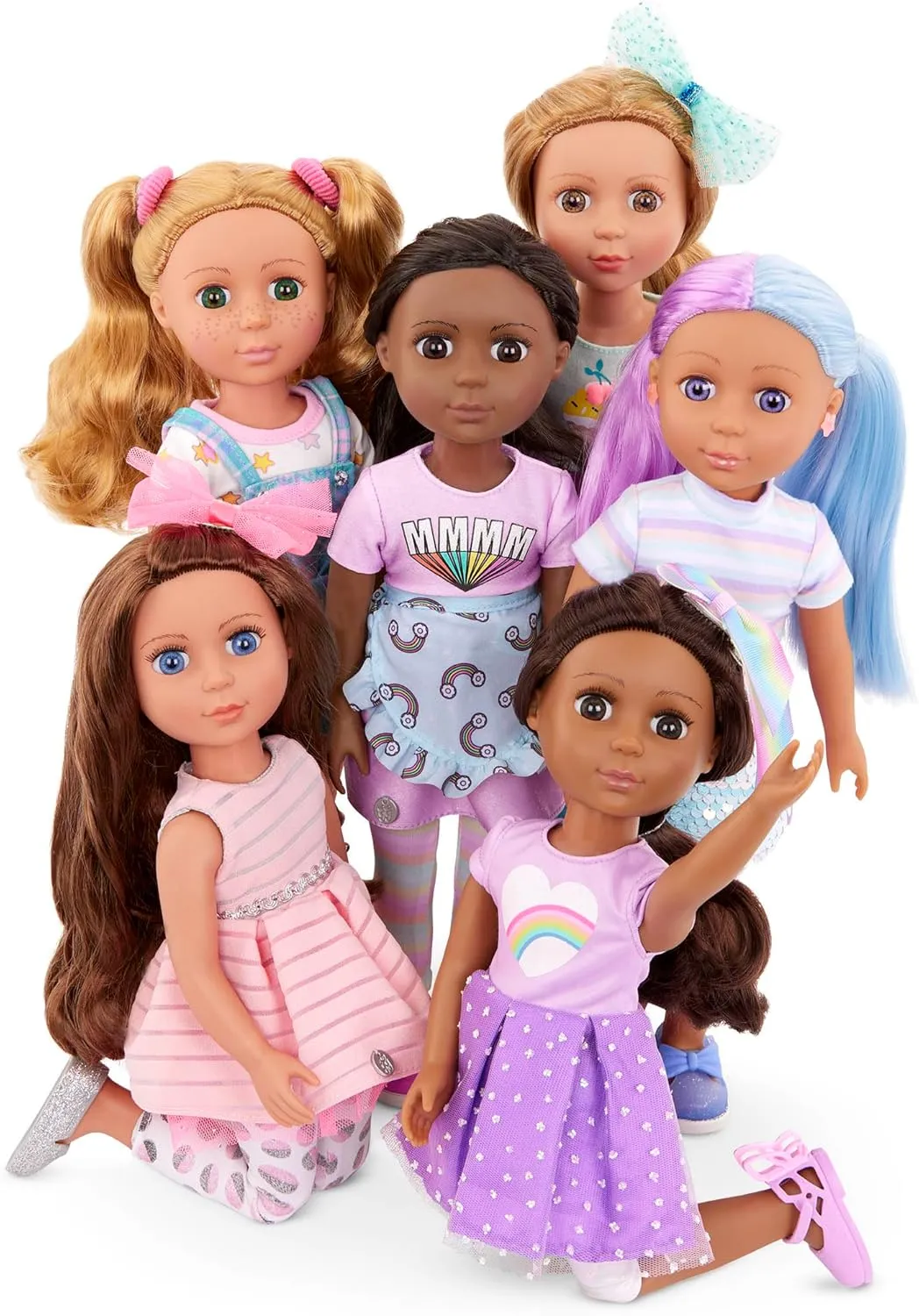 Glitter Girls – 14-inch Posable Doll – Birthday Party Accessories – Balloon, Toy Present & More – Toys for Kids 3 Years  – Meera