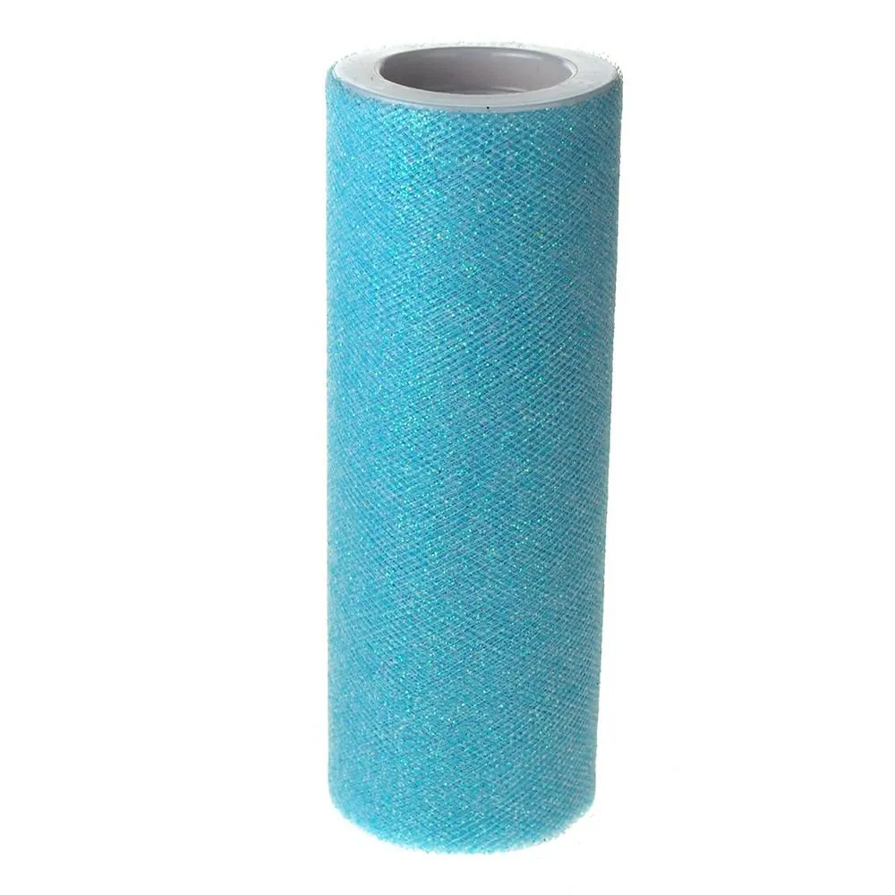 Glitter Tulle Spool Roll, 6-Inch, 10 Yards