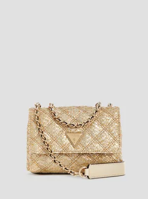 Gold Giully Mini Convertible Crossbody Bag