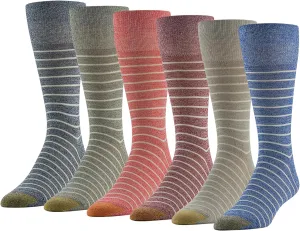 GOLDTOE Men's Cambridge Crew Socks, 6-Pairs