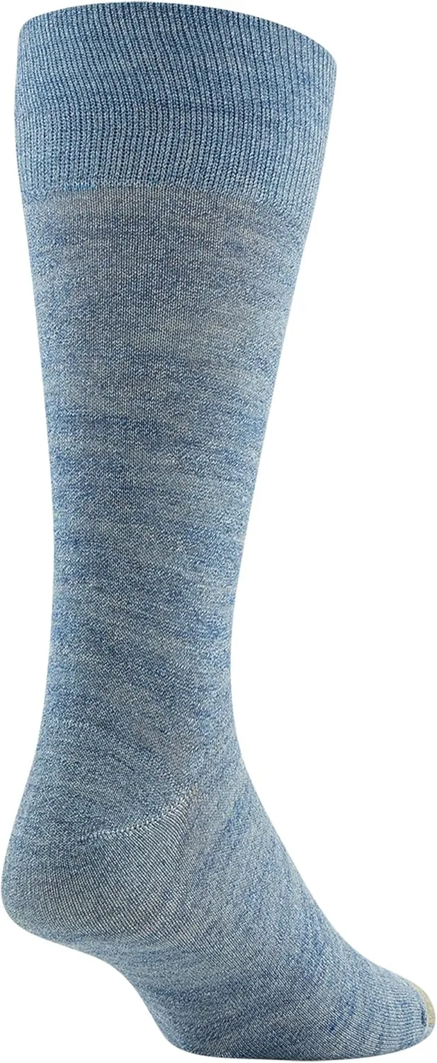 GOLDTOE Men's Cambridge Crew Socks, 6-Pairs