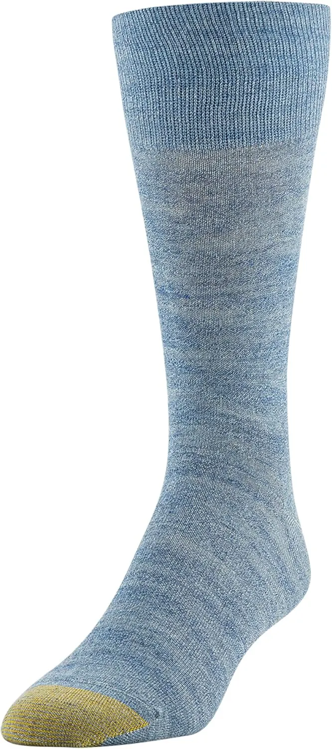 GOLDTOE Men's Cambridge Crew Socks, 6-Pairs