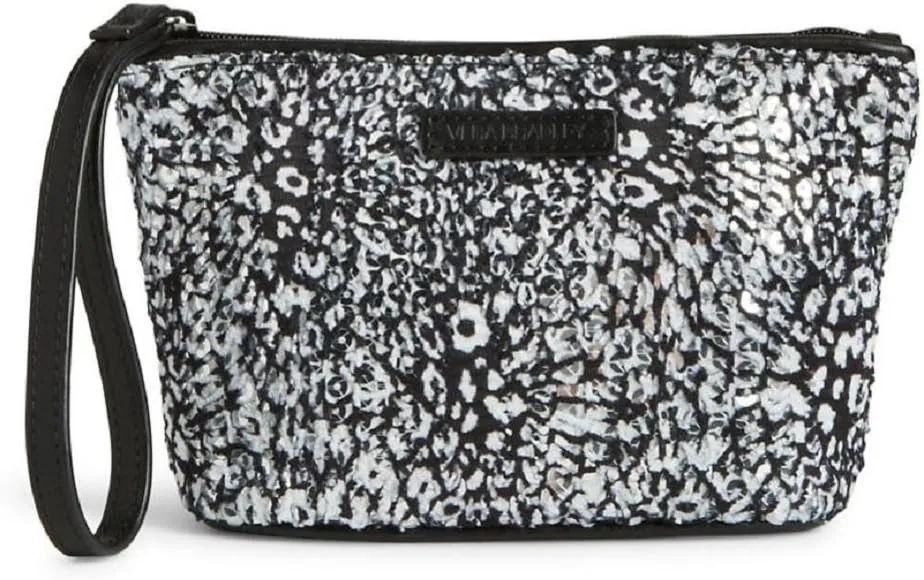 Gorgeous Vera Bradley Mesh Sequin Wristlet/Wallet in Camocat Black