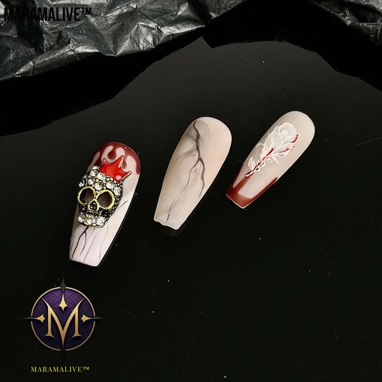 Gothic Halloween Wear Armor Three-dimensional Spider Nails