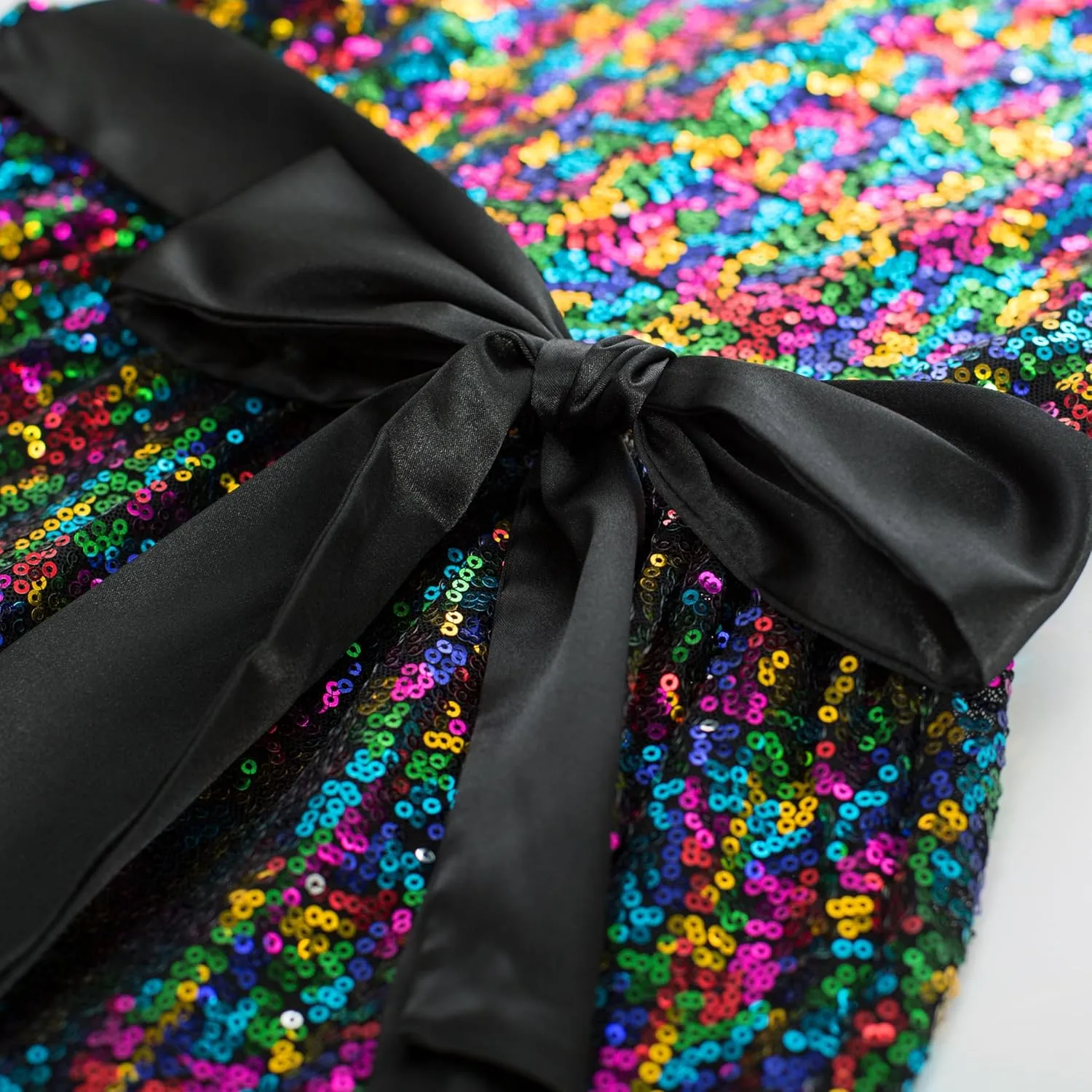 GRACE KARIN Girls Party Dress Sequin Formal Fancy Birthday Dress for Girls Prom Ruffle Midi Dress 5-14Years