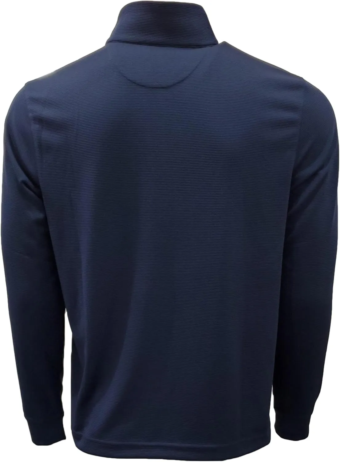GREG NORMAN Men's Quarter Zip Polyester Stripe Sweater