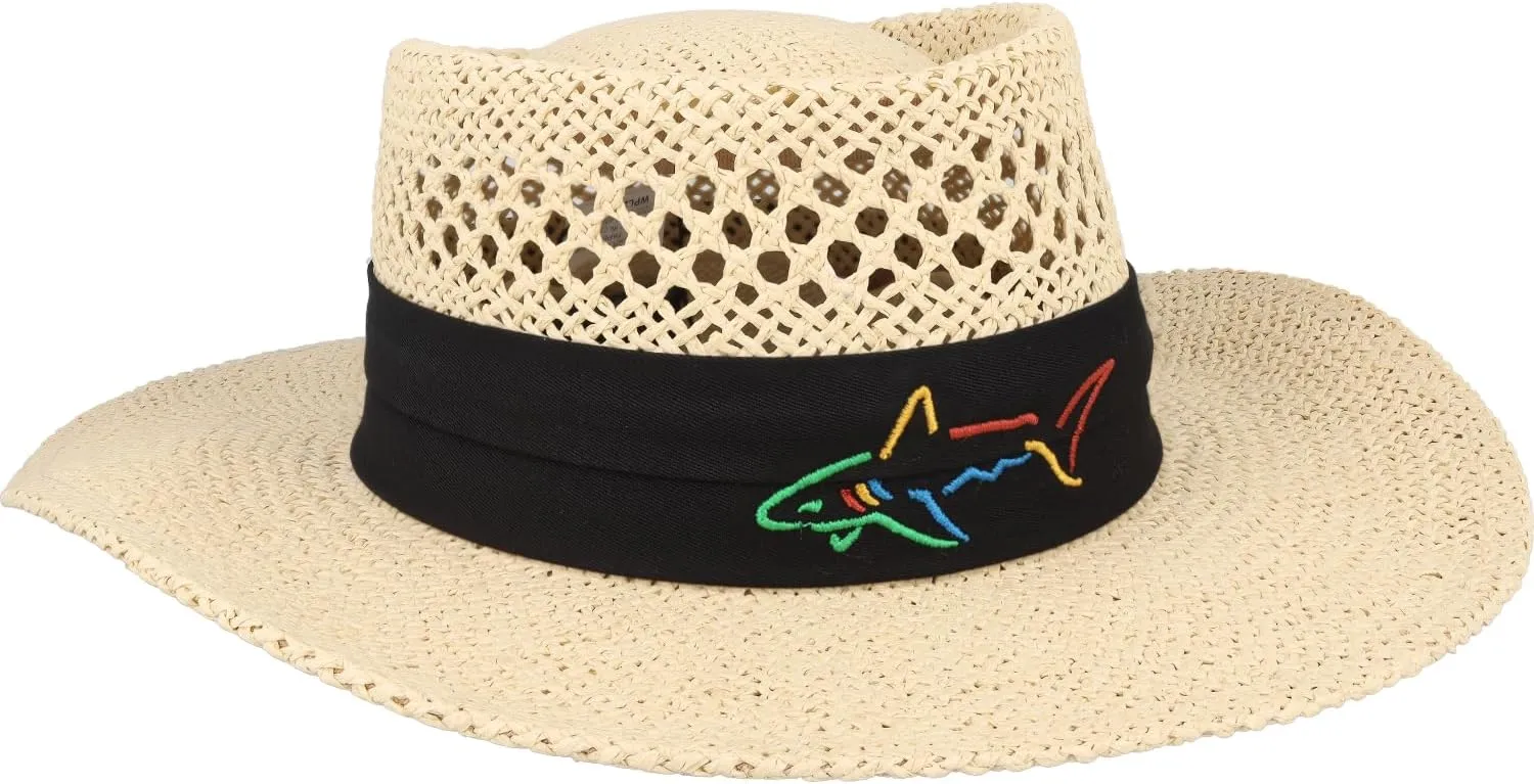 Greg Norman Signature Straw Hat Greg - Natural