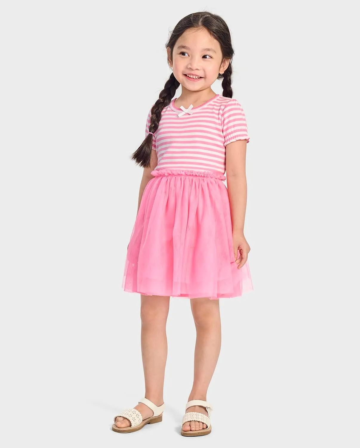 Gymboree Girls Short Sleeve Tulle Dress