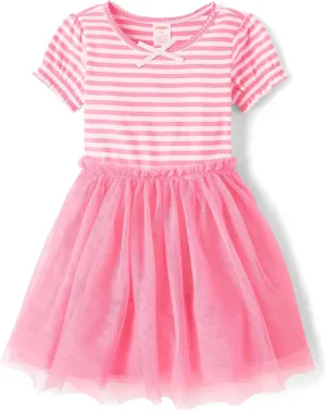 Gymboree Girls Short Sleeve Tulle Dress