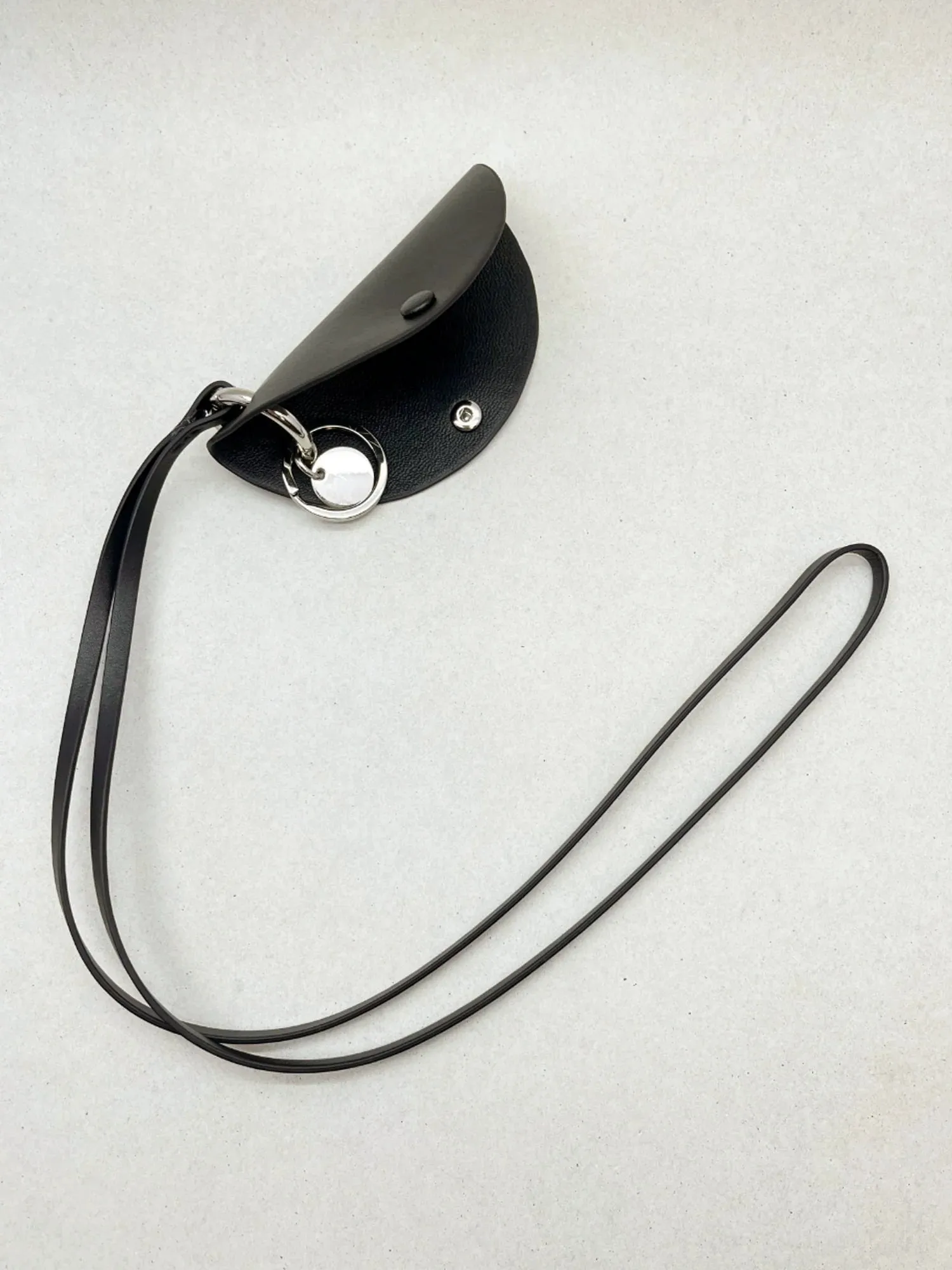 Half-Moon Leather Mini Pouch