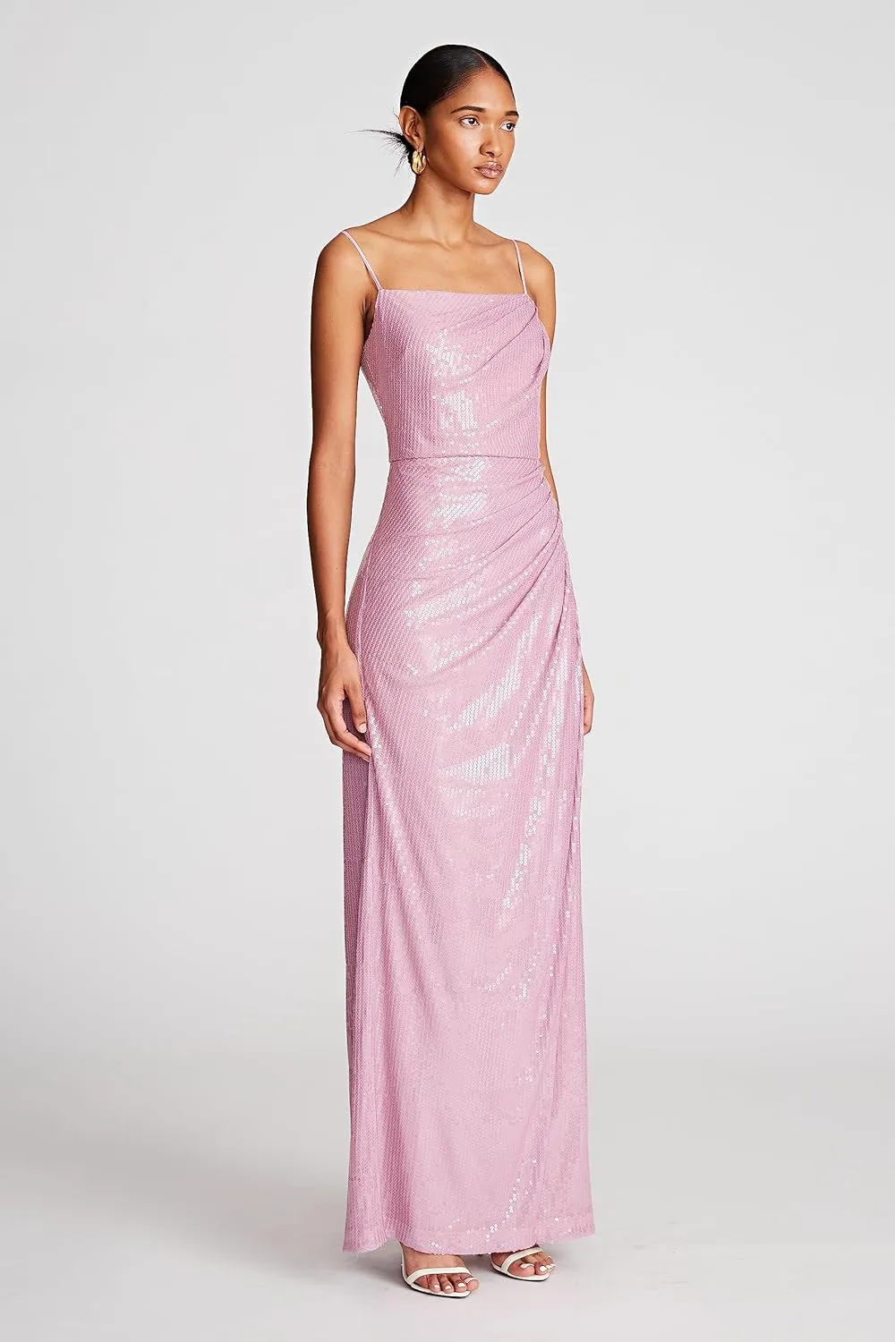 HALSTON Women's Alania Gown in Stretch Sequin
