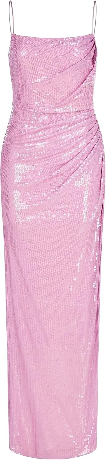 HALSTON Women's Alania Gown in Stretch Sequin