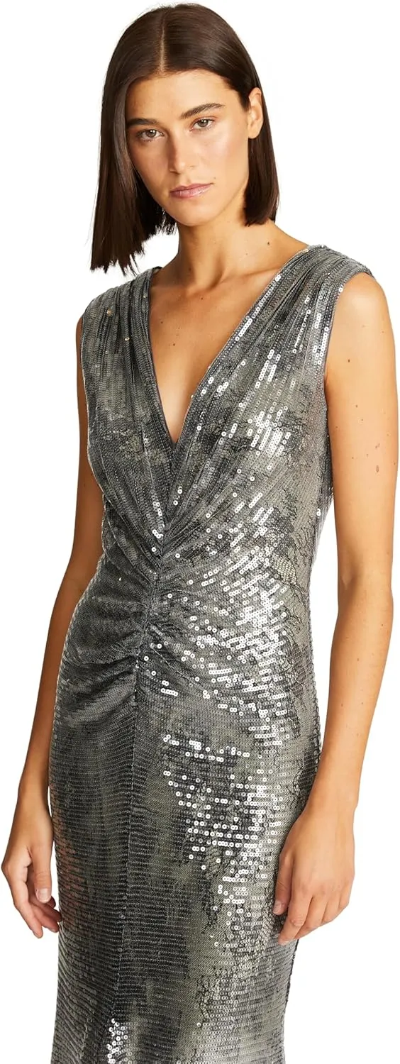 HALSTON Women's Loretta Gown in Lace Sequin
