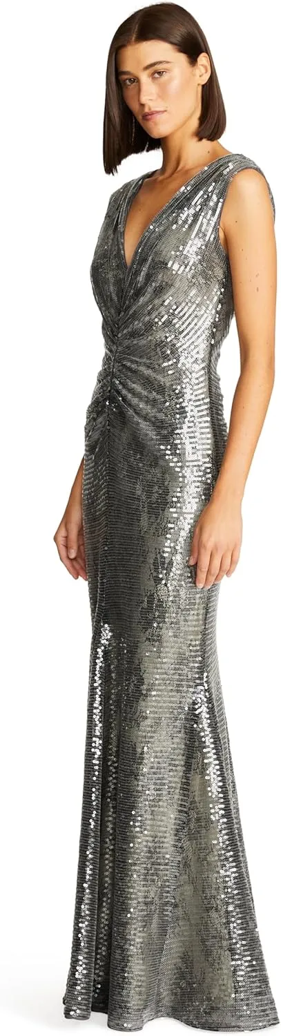 HALSTON Women's Loretta Gown in Lace Sequin