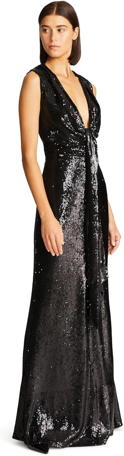 HALSTON Women's Magdalena Gown in Sequin