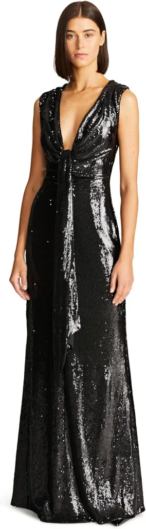 HALSTON Women's Magdalena Gown in Sequin