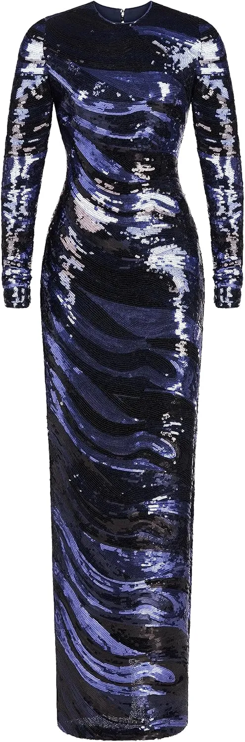 HALSTON Women's Whitney Gown in Sequins