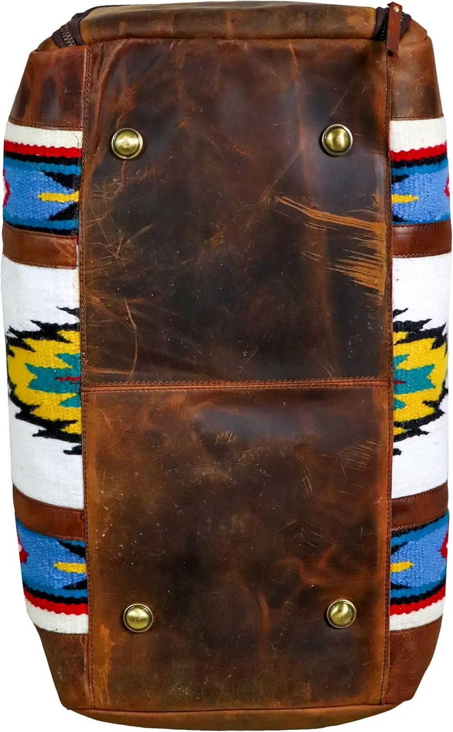 Handmade Duffle Bag leather heavy duty Gym Sports Airplane Overnight Luggage Carry On Unisex Travel Hand Rug Wollen Gift for His/Her (Duffle Bag Style_04)