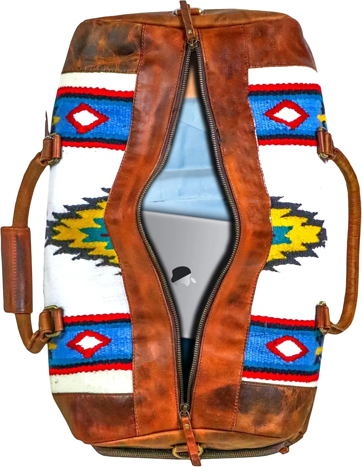 Handmade Duffle Bag leather heavy duty Gym Sports Airplane Overnight Luggage Carry On Unisex Travel Hand Rug Wollen Gift for His/Her (Duffle Bag Style_04)