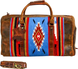 Handmade Duffle Bag leather heavy duty Gym Sports Airplane Overnight Luggage Carry On Unisex Travel Hand Rug Wollen Gift for His/Her (Duffle Bag Style_05)
