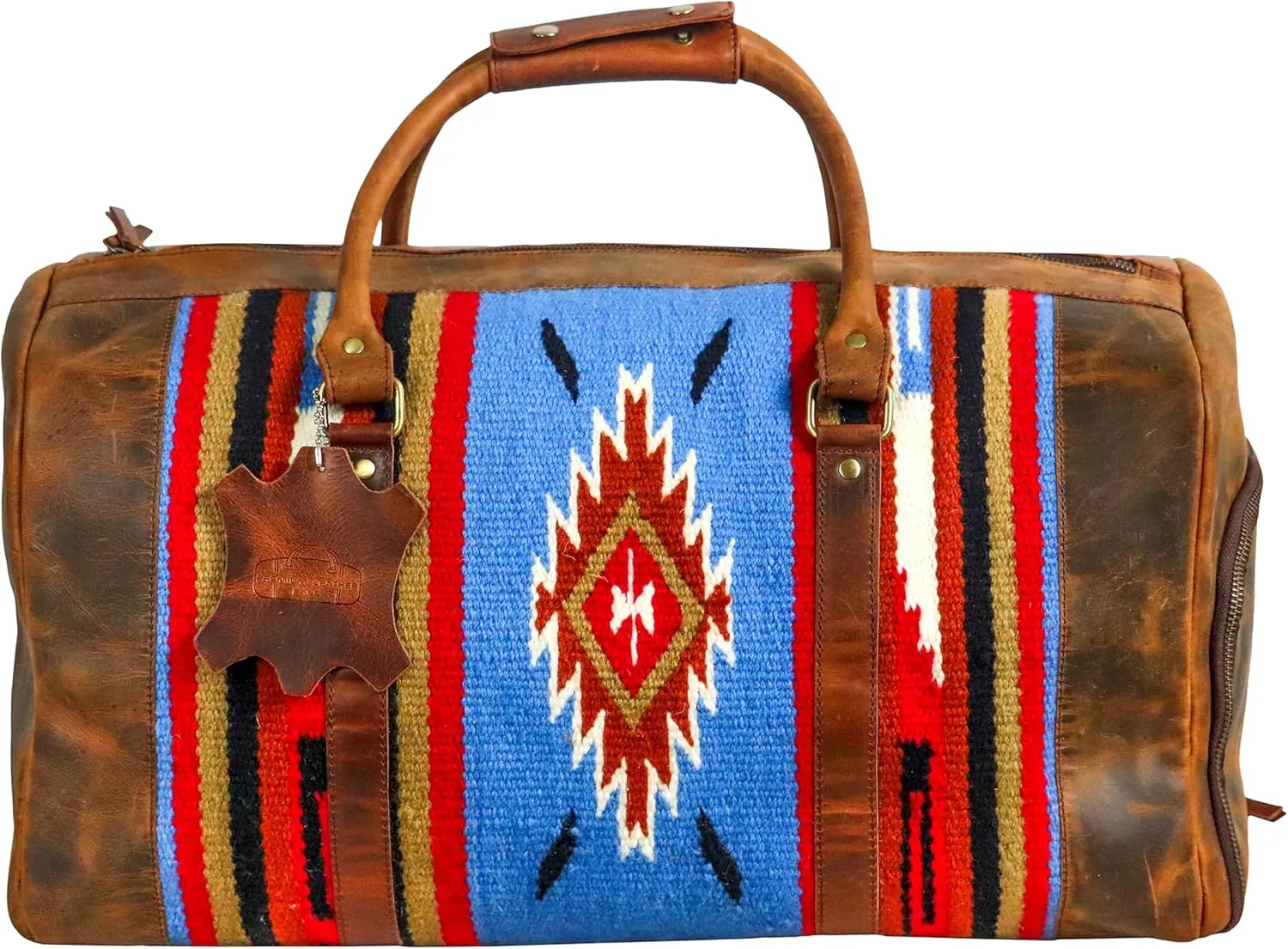 Handmade Duffle Bag leather heavy duty Gym Sports Airplane Overnight Luggage Carry On Unisex Travel Hand Rug Wollen Gift for His/Her (Duffle Bag Style_05)