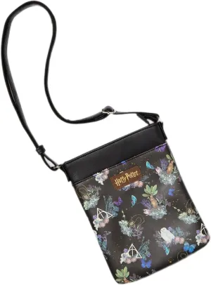 Harry Potter Dark Floral Crossbody Bag