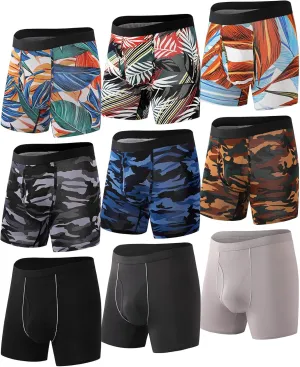 HAVVIS Men's Performance Underwear Boxer Briefs Soft Comfortable Bamboo Viscose Underwear for Men Multipack