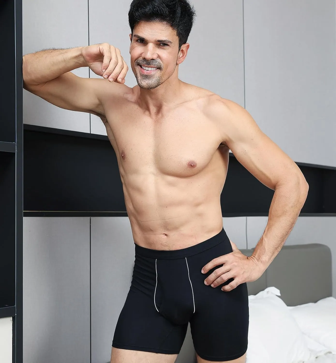 HAVVIS Men's Performance Underwear Boxer Briefs Soft Comfortable Bamboo Viscose Underwear for Men Multipack