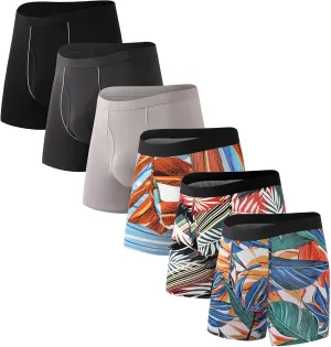 HAVVIS Men's Performance Underwear Boxer Briefs Soft Comfortable Bamboo Viscose Underwear for Men Multipack