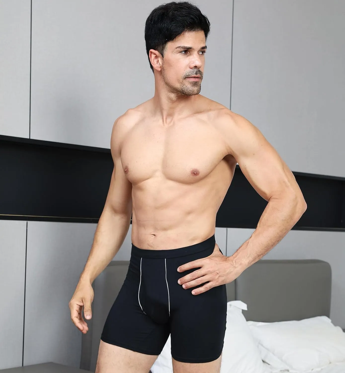 HAVVIS Men's Performance Underwear Boxer Briefs Soft Comfortable Bamboo Viscose Underwear for Men Multipack