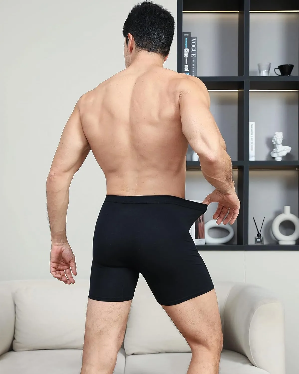 HAVVIS Men's Performance Underwear Boxer Briefs Soft Comfortable Bamboo Viscose Underwear for Men Multipack