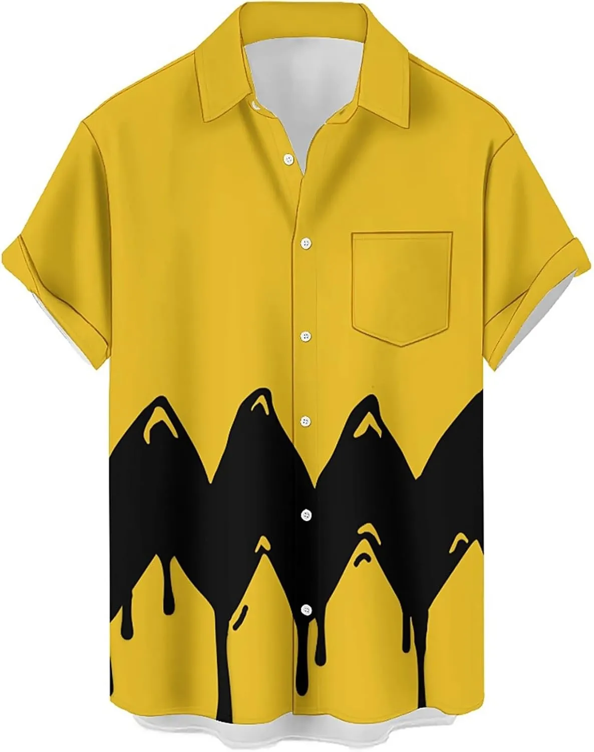 Hawaiian Bowling Shirts for Men Short Sleeve Printed Regular Fit Summer Beach Casual Button Down Aloha Shirts