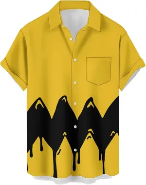 Hawaiian Bowling Shirts for Men Short Sleeve Printed Regular Fit Summer Beach Casual Button Down Aloha Shirts