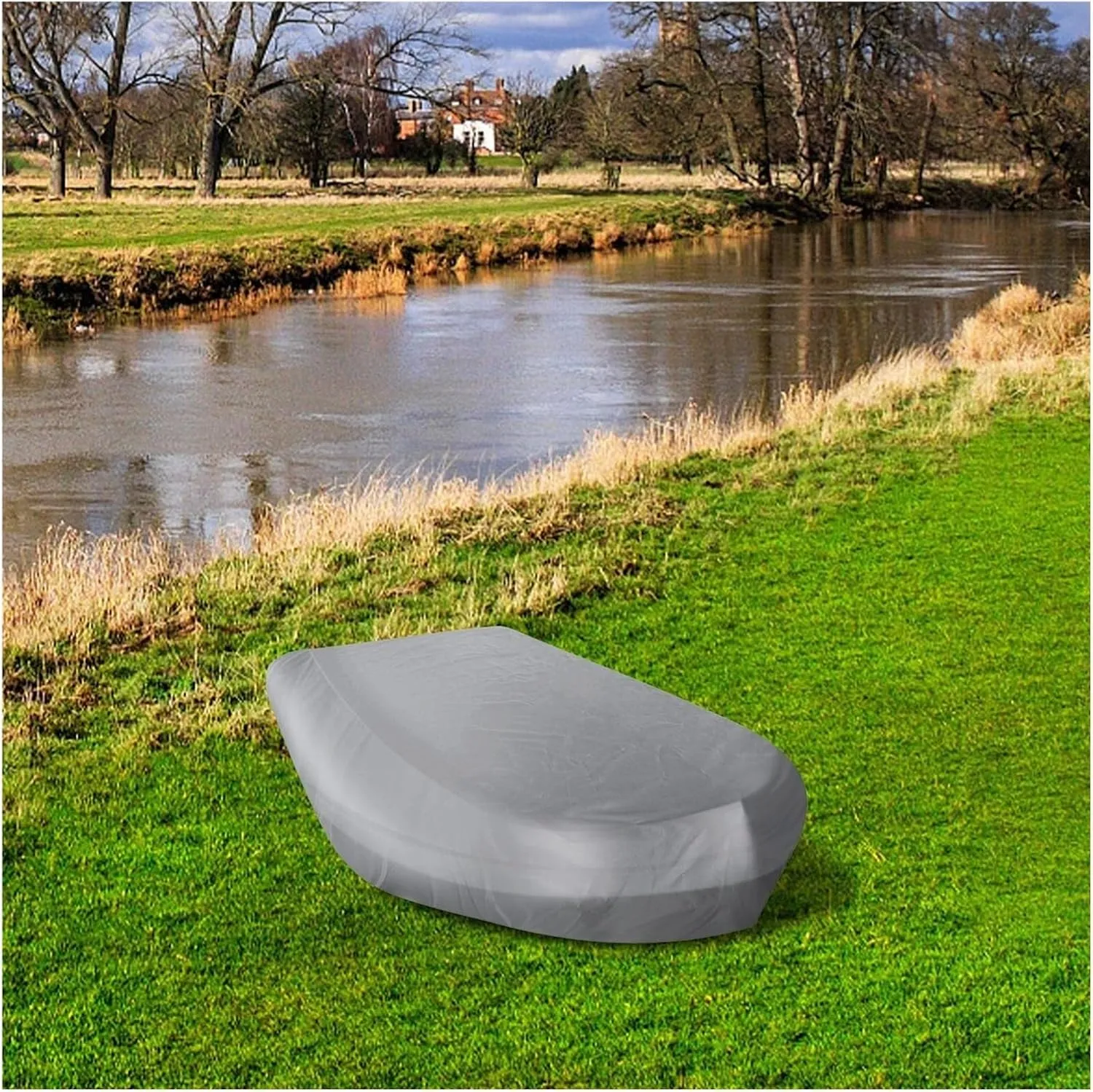 Heavy Duty Boat Cover, Inflatable Boat Cover, Dust-Proof Enlarged Boat Cover, Boat Cover Uv Protection, Small, Drift, Large Boat Protection Gear(Size:520x94x46cm)